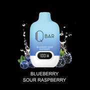Blueberry sour Raspberry Q bar disposable 10k availbe at burnaby vape shop 