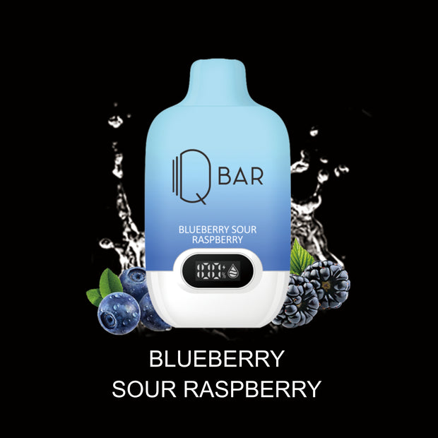 Blueberry sour Raspberry Q bar disposable 10k availbe at burnaby vape shop 