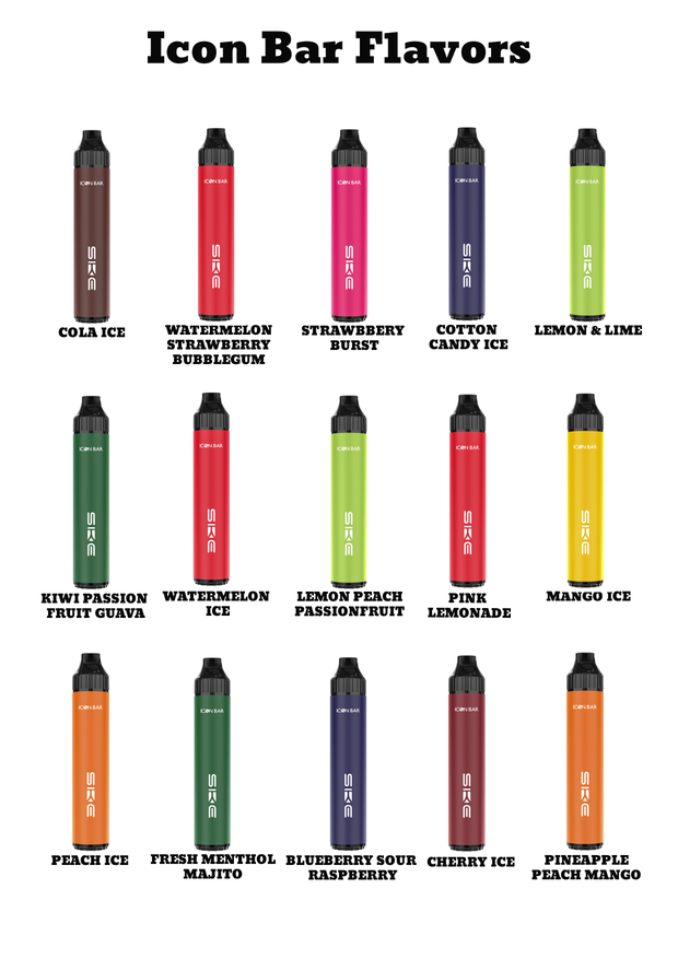 Icon Disposable vapes in various flavours