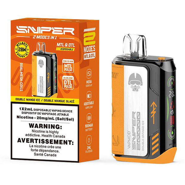 Sniper double mango 20k bold disposable at vape store near me