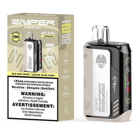 Sniper white grape 20k bold at vape store near me