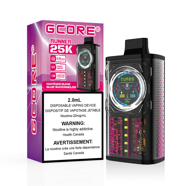 Blue watermelon  gcore runner - vape store near me - savory vapes 