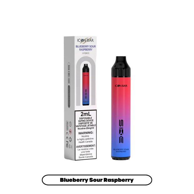 Icon hybrid blue raspberry sour - same day delivery- savory vapes- vape store 