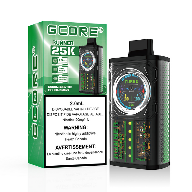 Double mint  gcore runner - vape shop near me - savory vapes 
