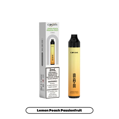 icon hybrid lemon peach passionfruit- same day delivery- savory vapes- vape store 