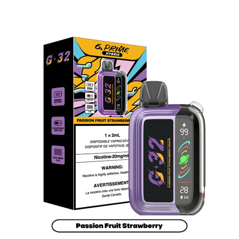 g prime 32k disposable passion fruit strawberry available at savory vapes vape store 