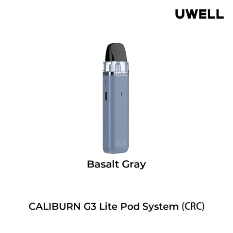 uwell caliburn g3 lite basalt gray available at vape shop  vancouver