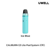 uwell caliburn g3 lite in ice blue available at vape shop vancouver