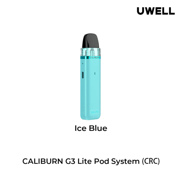 uwell caliburn g3 lite in ice blue available at vape shop vancouver