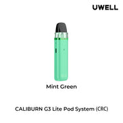 uwell caliburn g3 lite  in mint green available at savory vape shop vancouver