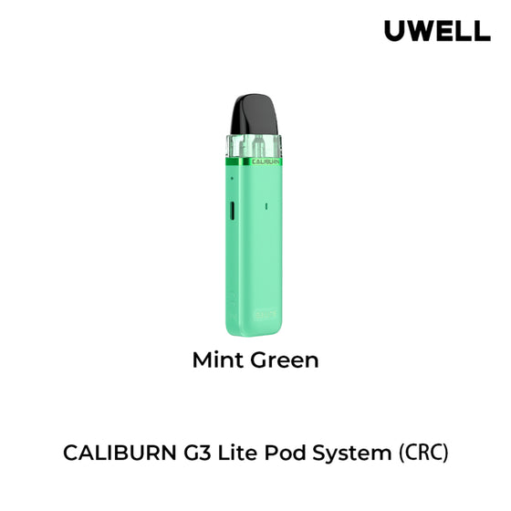 uwell caliburn g3 lite  in mint green available at savory vape shop vancouver