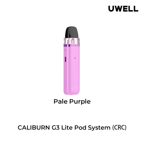 uwell caliburn g3 lite  in pale purple available at vape shop 