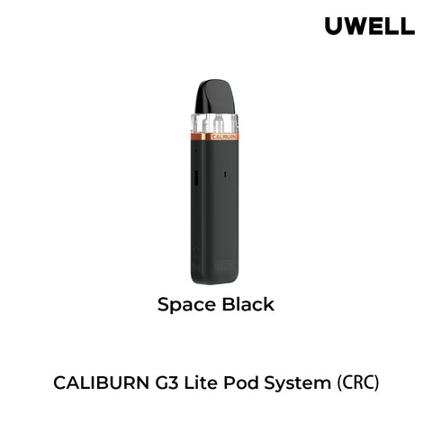 uwell caliburn g3 lite in pspace black available at savory vapes vape shop 