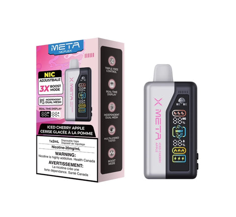 meta nicflex 40k disposable iced apple cherry  at vape shop near me