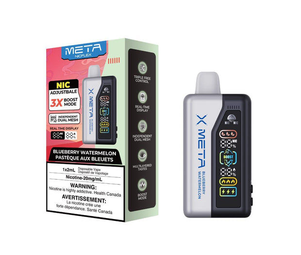 meta nicflex 40k disposable blueberry watermelon  at vape shop near me 