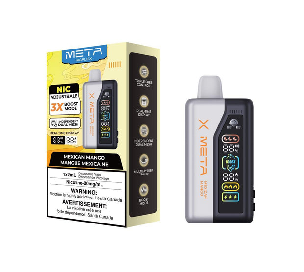 meta nicflex 40k disposable mexican mango at vape shop near me 