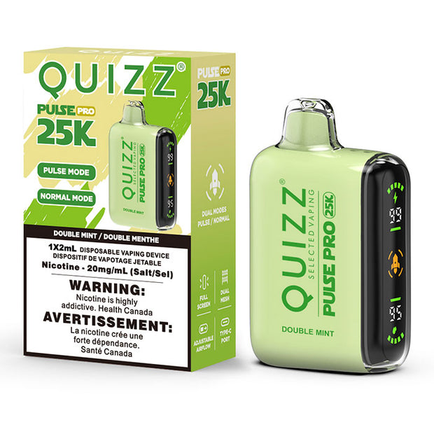quizz pulse pro - Doouble Mint - same day delivery savory vapes- vape store 