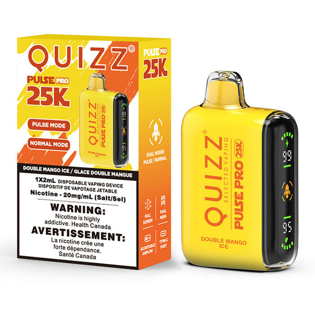 quizz pulse pro - Double Mango ice  - same day delivery savory vapes- vape store 