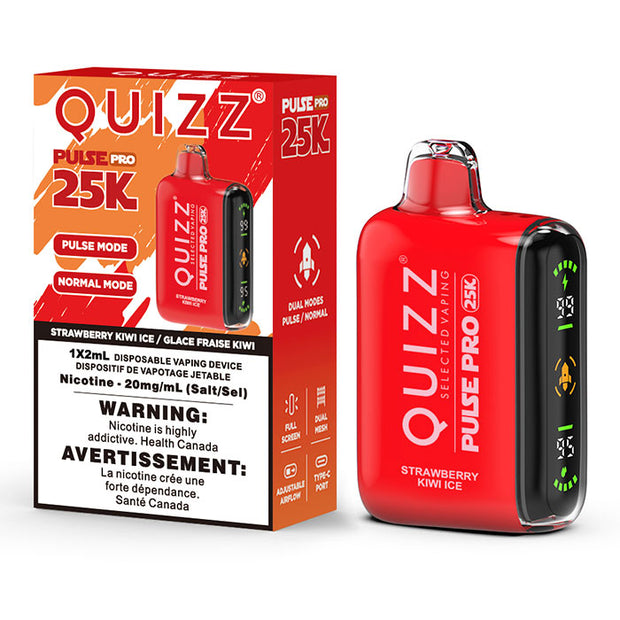 quizz pulse pro - Strawberry kiwi  ice - same day delivery savory vapes- vape store 