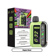 g prime 32k disposable Super Sour  available at savory vapes vape store 