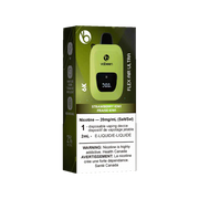 Strawberry kiwi Vabeen Flex air 6k disposables available at vape store vancouver and vape store burnaby 