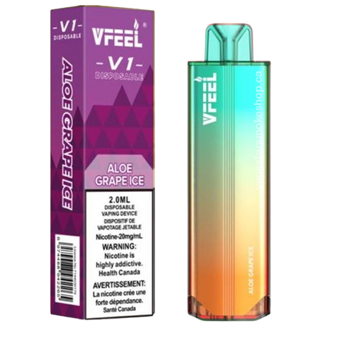 Vfeel V1 dispo aloe grape now at your vape store