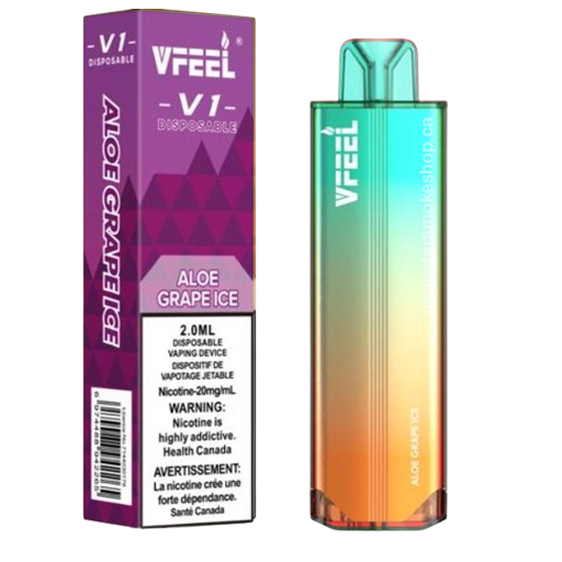 Vfeel V1 dispo aloe grape now at your vape store