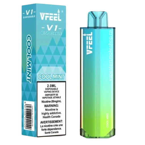 Vfeel V1 dispo cool mint now at your favourite vape shop