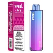 Vfeel V1 dispo kiwi passionfruit guava now at your vape shop 