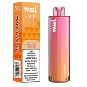 Vfeel v1 disposable at  your local vape store mango peach