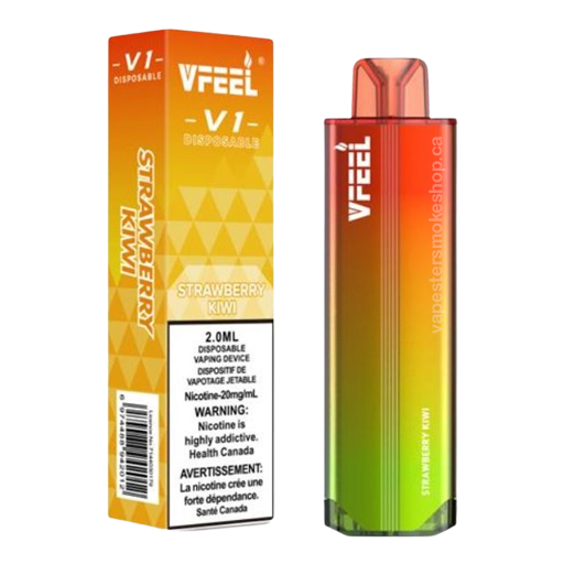 Vfeel V1 dispo strawberry kiwi now at your vape store