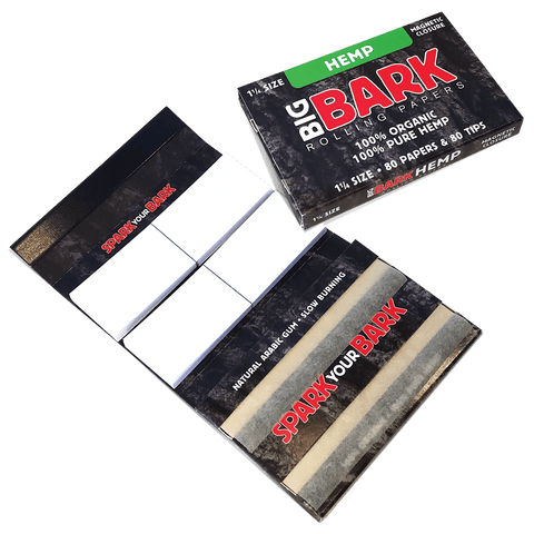 Big Bark Dry Herb Hemp Paper Big Bark Rolling Papers and Tips