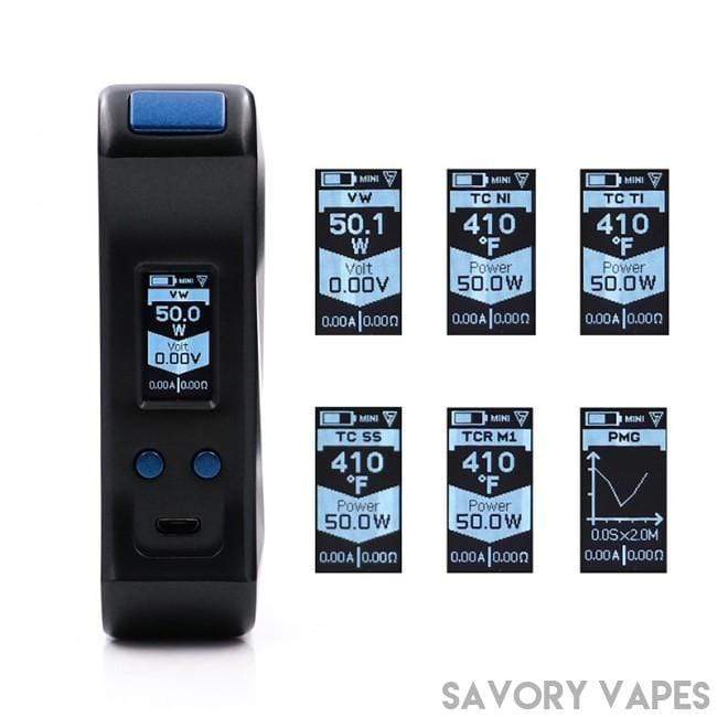 DESIRE X Mini 108W TC Mod Box - Savory Vapes DESIRE X Mini 108W TC Mod Box - Savory Vapes