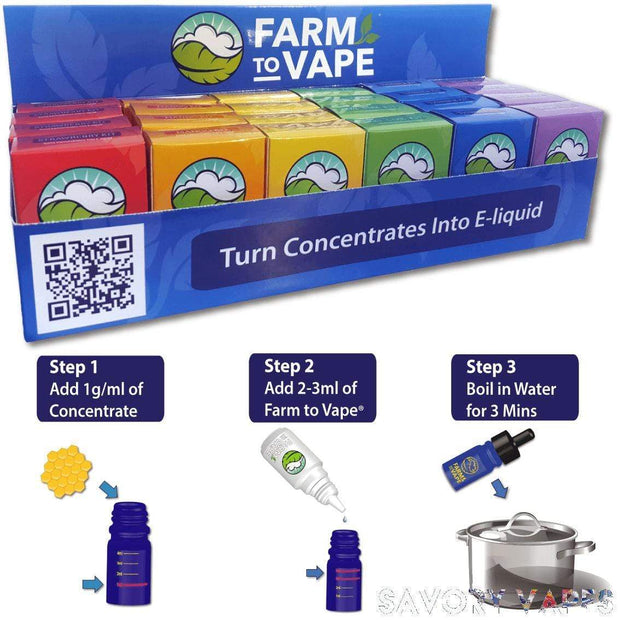 FARM VAPE Herb & Wax Vaporizers Farm to Vape, Vape Concentrate diluting Kits in Various Flavours