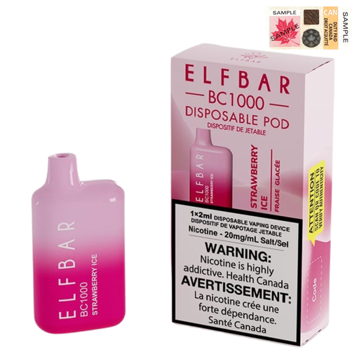 elf bar bc1000 Strawberry Ice available  at a vape store near me 