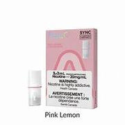 Pink lemon allo sync pods at your vape shop 