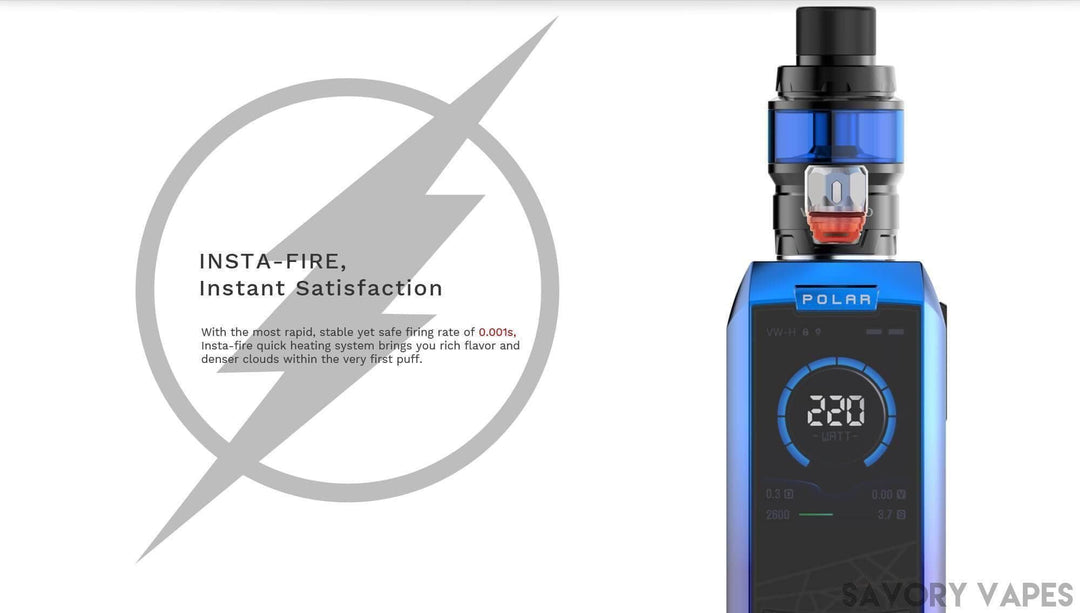 VAPORESSO - Polar Starter Kit with Cascade Baby SE - Savory Vapes VAPORESSO - Polar Starter Kit with Cascade Baby SE - Savory Vapes