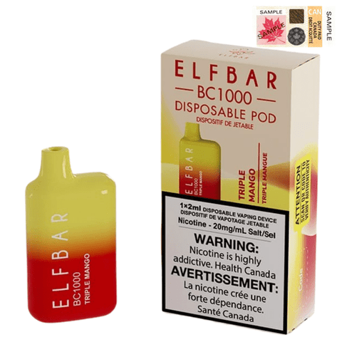 elf bar bc1000 Triple mango available  at a vape store near me 