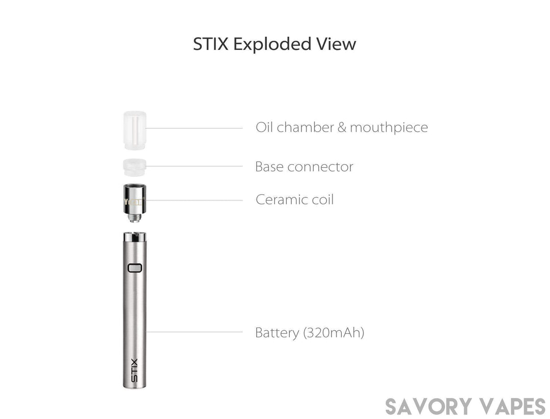 YOCAN Stix Starter Kit leak proof juice/ CBD oil pen - Savory Vapes YOCAN Stix Starter Kit leak proof juice/ CBD oil pen - Savory Vapes